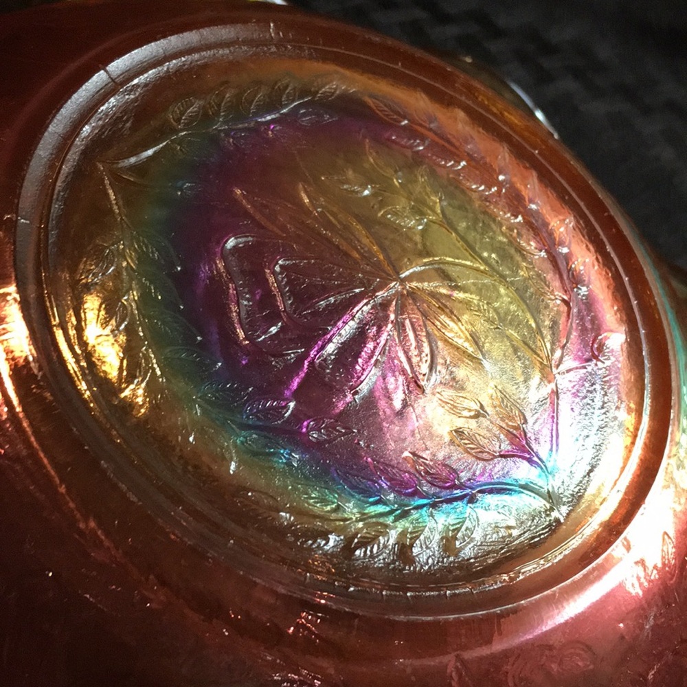 Absolutely stunning antique “Carnival glass” bowl
